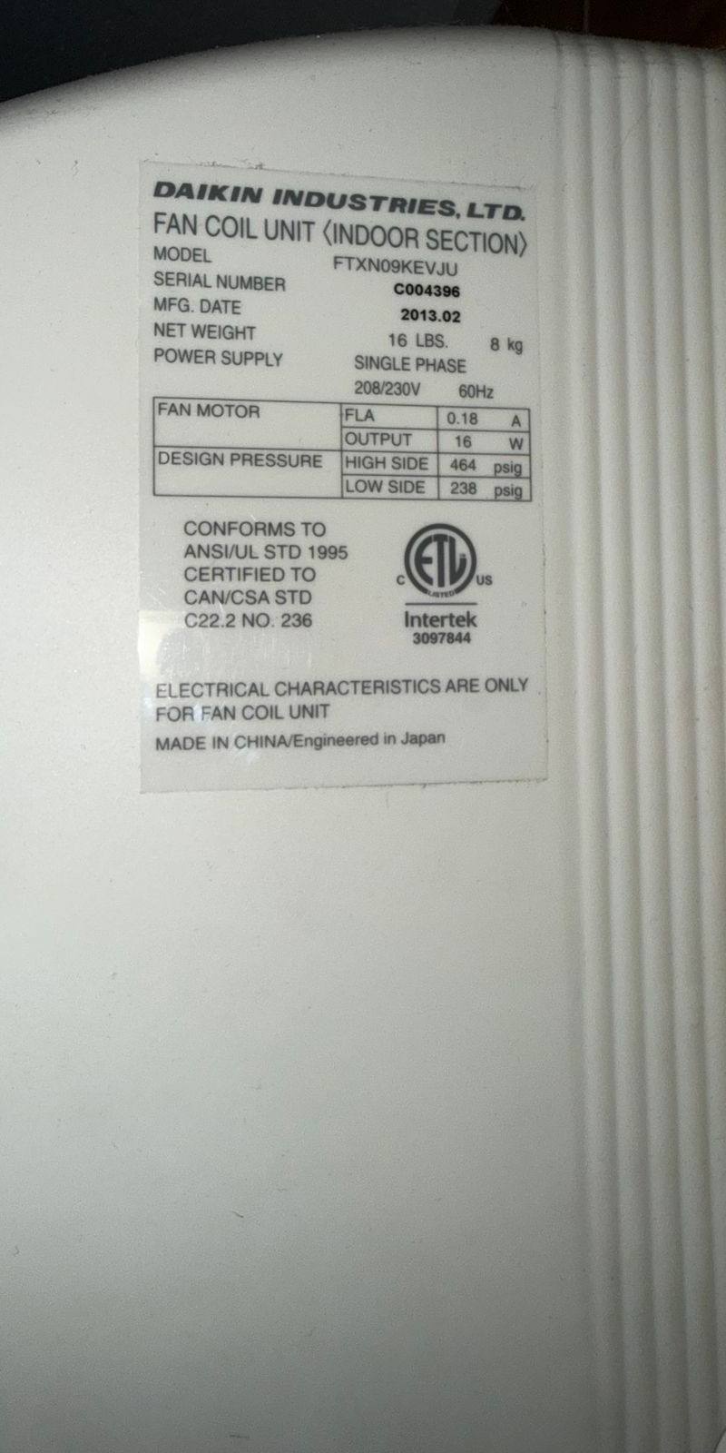 Mini-Split / Ductless — additional photo